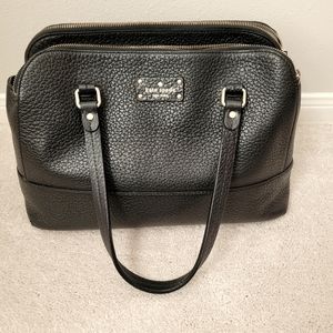 Kate Spade ♠️ Black Pebbled Leather Work Bag
